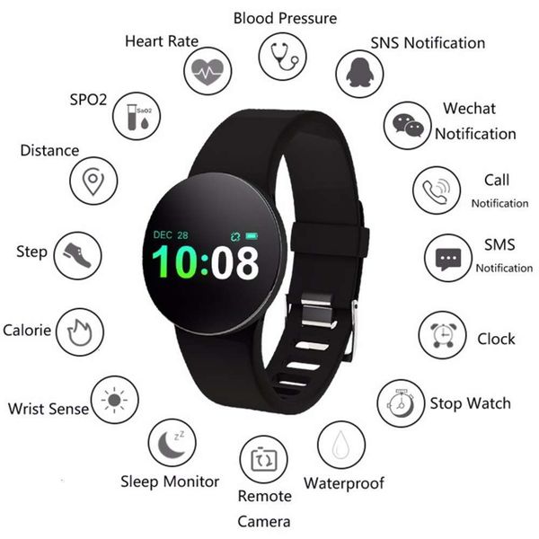 

new blood prsure heart rate tracker, sports wristband, satch, intelligent watch, waterproofbgt