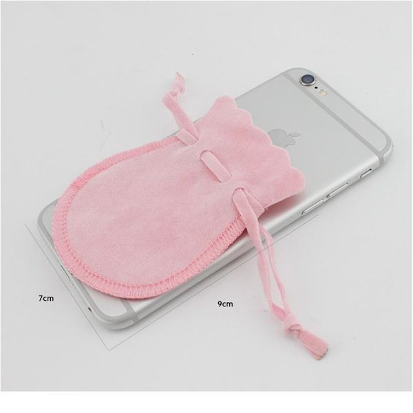

50pcs/lot 79cm 912cm jewelry packaging macarons drawstring good velvet gift bags wedding bags with candy bag can cus bbyubt