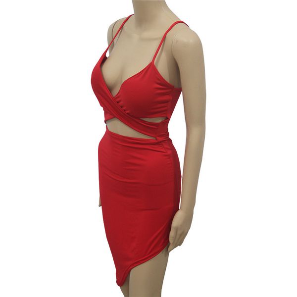 

womens fashion dresssling hollow hip nightclub dress 2 colors h6jx, Black;gray