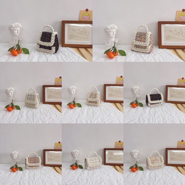 

rzdu kids mini purses purse handbags 2020 coin winter woolen crossbody bags for women wallet autumn small girls party and gift, White