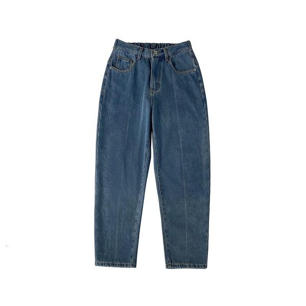 

winter fashion 2020 new japanese oversized plush jeans men loose tide brand harem pants casual pants -5xl, Blue