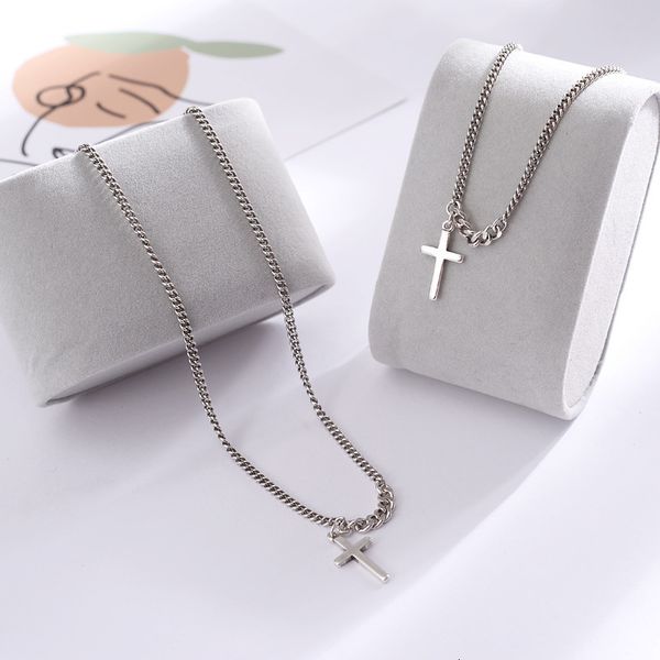 

new 925 thai silver cross sweater chain women's luxury necklace
