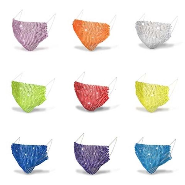 

pm2.5 protective fashion sequins designer bling dustproof mouth masks washable reusable women face mask hh9-3outlet3b1y