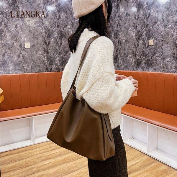 

2020 fashion solid color women handbag pu leather ladies luxury handbags bags designer shoulder bags g0644