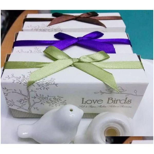 

mini wedding favor love bird salt and pepper shaker set party gift with package jllfzr dayupshop