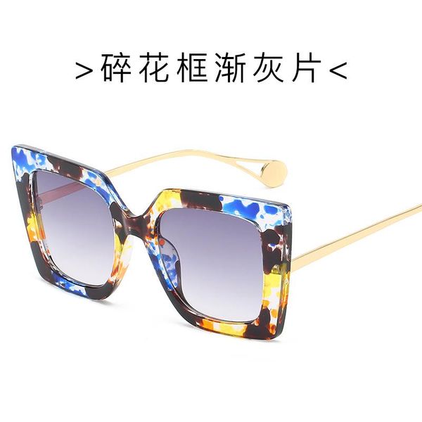

sunglasses fashion european and american women's cross-border trend stylish floral frame, White;black