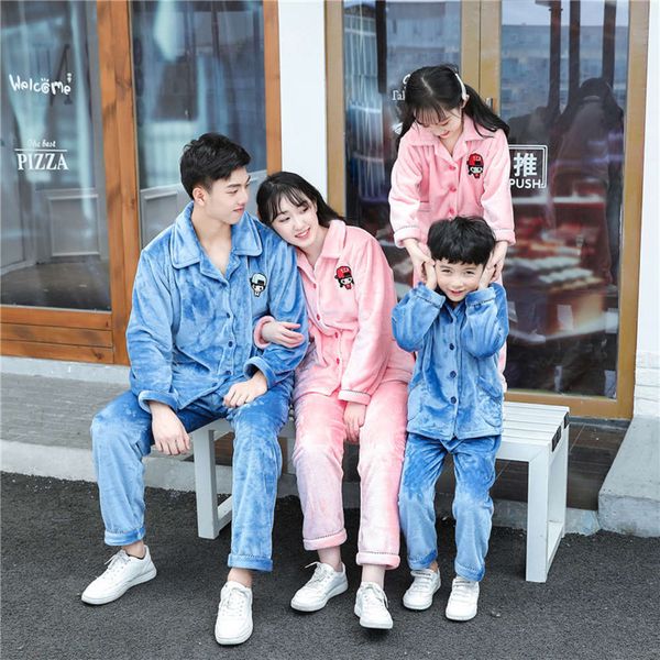 

wear flannel home pajamas children's coral veet suit, Blue;red