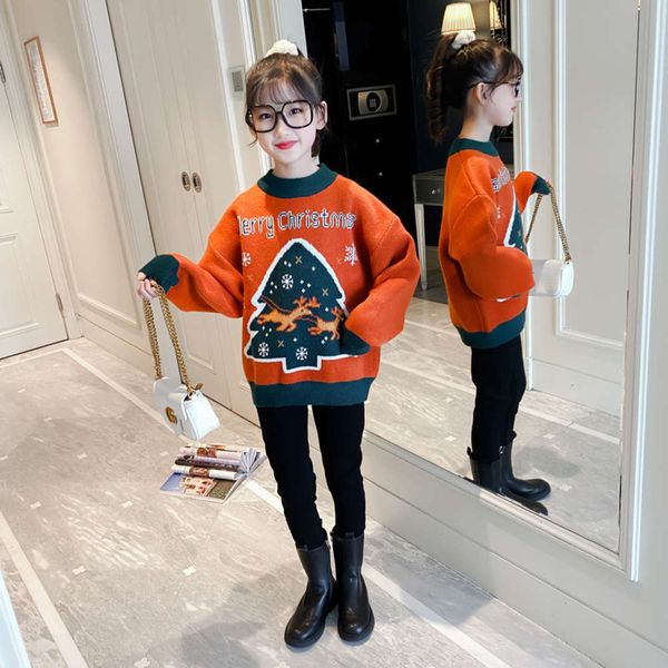 

middle new girl's 2020 big winter children's wind plush thickened christmas sweater bottom coat nv1rltub, Blue