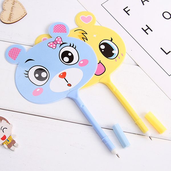 

pen cat gel pen set симпатичные вентиляторы качество kawaii школьные принадлежности чернила инструменты канцтовары офис поставщики, Blue;orange