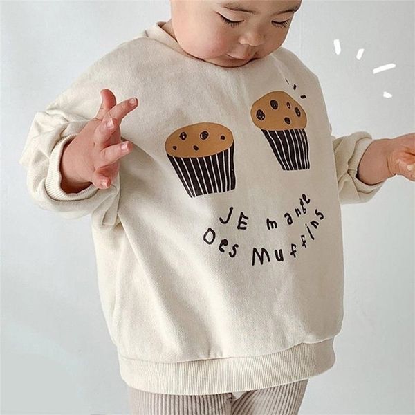 

baby boy blouse infant sweatshirt girl autumn spring cotton hoodie kids children long sleeve t shirts toddler clothes 220307, Blue