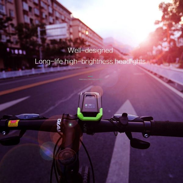 

waterproof usb charging horn bike light headlight glare night riding mountain bike bicycle car light headlight