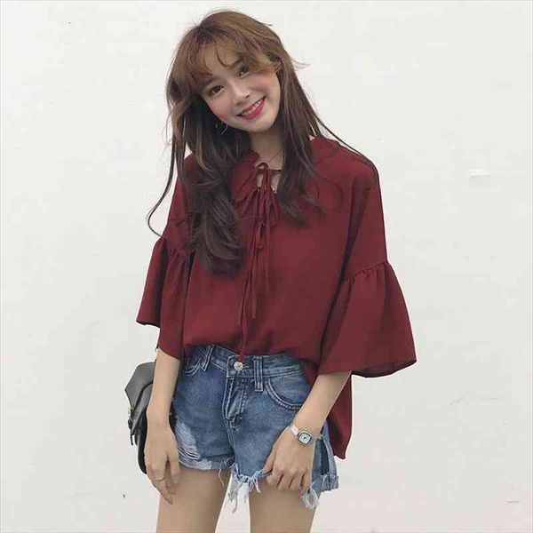 

wholesale autumn winter selling womens fashion casual chiffon shirt bw50, White