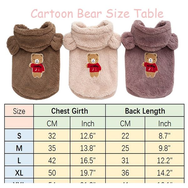 

french bulldog pet clothes winter dog costume soft flannel puppy clothing for dogs coat pug bear ear dog clothes pet products f bbygzh