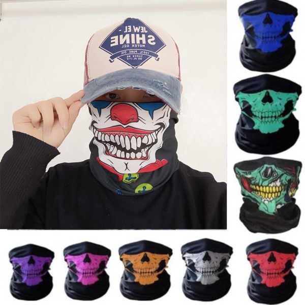 

y2hrscarf anime magic party skull skeleton 2020 halloween new designed banada neck gaiter outdoor running sports riding mask