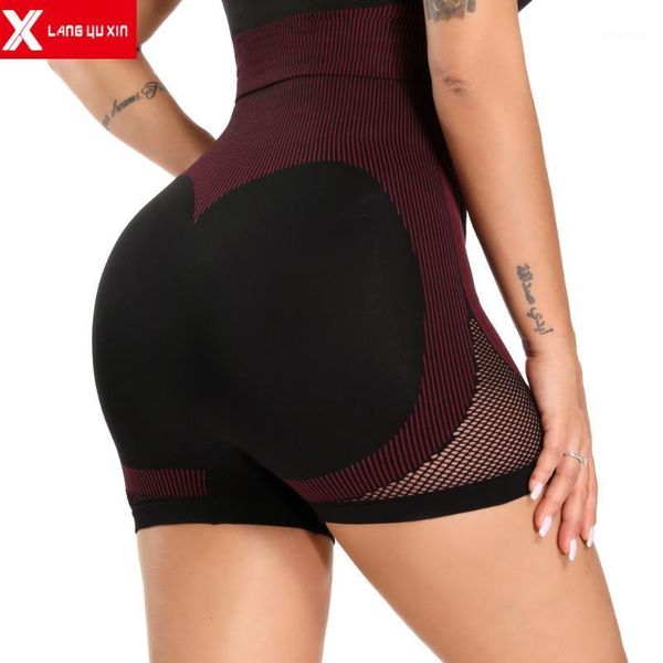 

yoga outfits workout shorts for women with pockets biker high waisted athletic running1, White;red