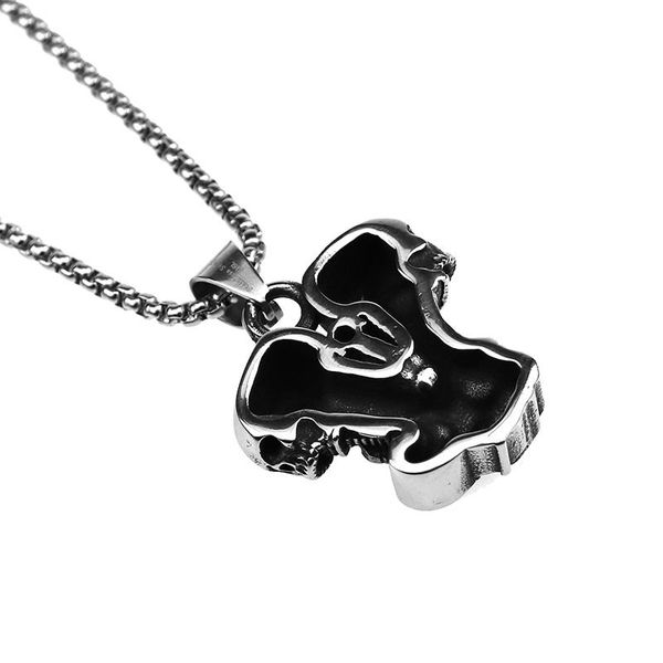 

aiovlo super motion cool engine engine mothercycle chare череп двигатель панк готическое ожерелье для мужчины старинные из нержавеющей стали, Bronze;silver