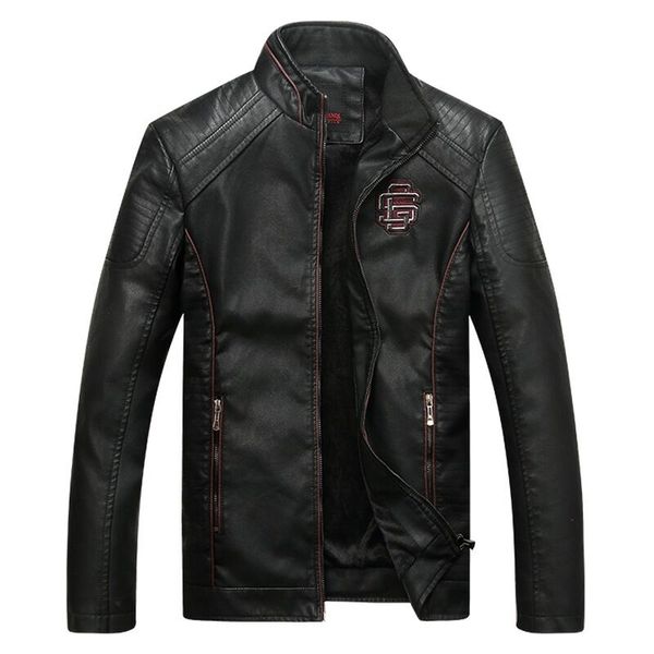 

leather 2021 new jackets the men of quality classic cowboy warm winter man jacket plus size thick bu94, Black