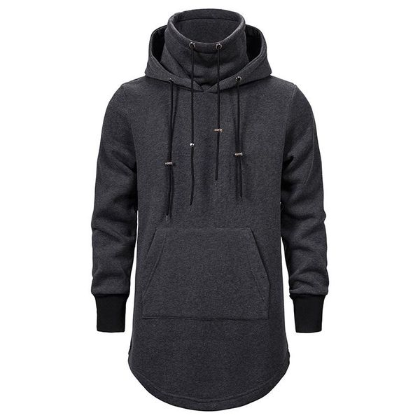

men's hoodies & sweatshirts mens hipster turtleneck sweatshirt men knight gothic fancy dress halloween cosplay costume hip hop streetwe, Black