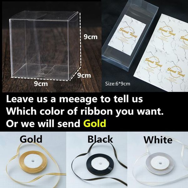 

lbsisi life 10 50 шт. прозрачная конфета коробка подарочная коробка прозрачное пластиковое печенье пэт ящики свадебное одолжение diy украшен