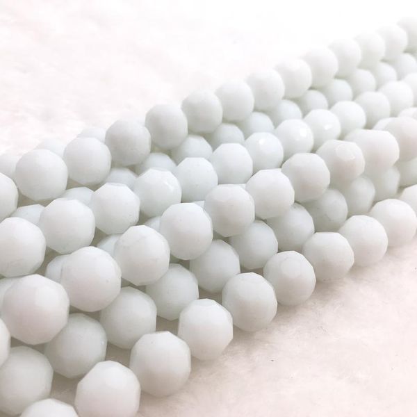 

4/6/8/10mm 32 faceted czech glass transparent faceted crystal ball beads spacer beads for jewellery making diy bracelet jllnga
