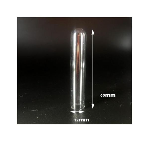 

100pcs hollow cylinder glass tube locket pendant glass bottle vial cover dome pendant handmade jewelry findings differ bbyiax, Black