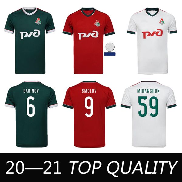 

20 21 lokomotiv moscow soccer jersey home 2020 2021 miranchuk zhemaletdinov smolov krychowiak barinov soccer shirt thailand top, Black;yellow