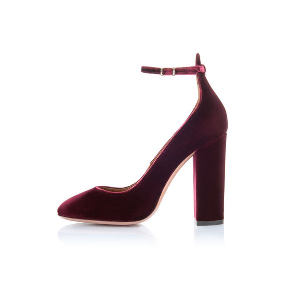 

women bombs high heels ladies in one shoe with a thick pointed heel, Black