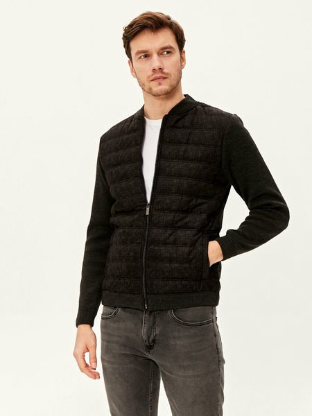 

new men coat 2021 fashion winter thicken casual jacket zipper polyester acrylic q1209, Black