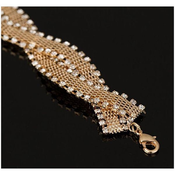 

the girl a gift wedding bracelets & bangles new arrival full star super shiny rhinestone crystal silver sqcpuq beauty888, Black