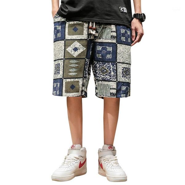 

2019 summer new casual shorts men women couples male camouflage flowers print straight short beach mens clothing1, White;black