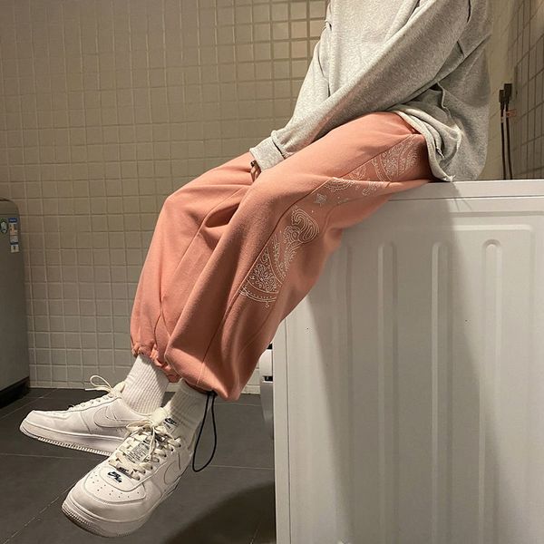 

2021 men's trousers autumn fine new winter sheer national style long youth clothing j77h, Black