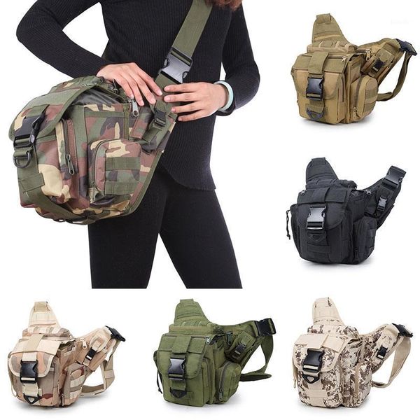 

camera bag army fan tactical saddle bag waist outdoor leisure one shoulder slung backpack1