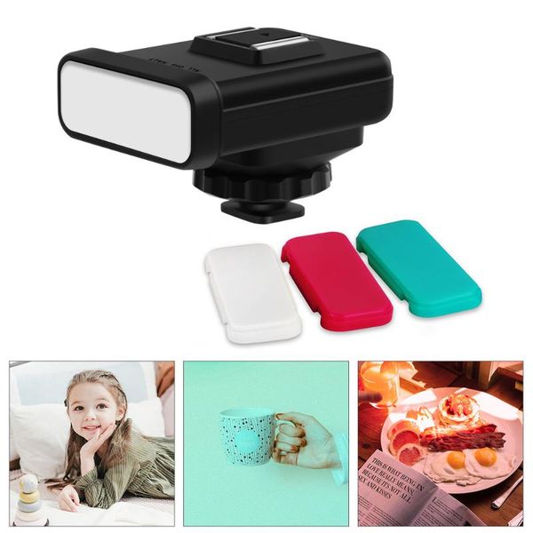 

Camera LED Video selfie Light 20pcs LED with White/Red/Green Color Filters Built-in Lithium Battery Cold Shoe Mount Photography