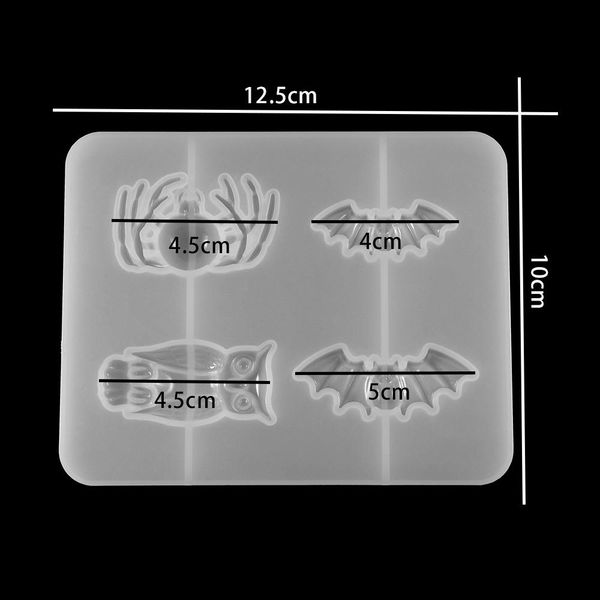 

кристалл хэллоуин эпоксидная смола формы спочкой сова череп формы для смолы эпоксидная литье форма силиконовый diy ювелирные изделия sqccxz