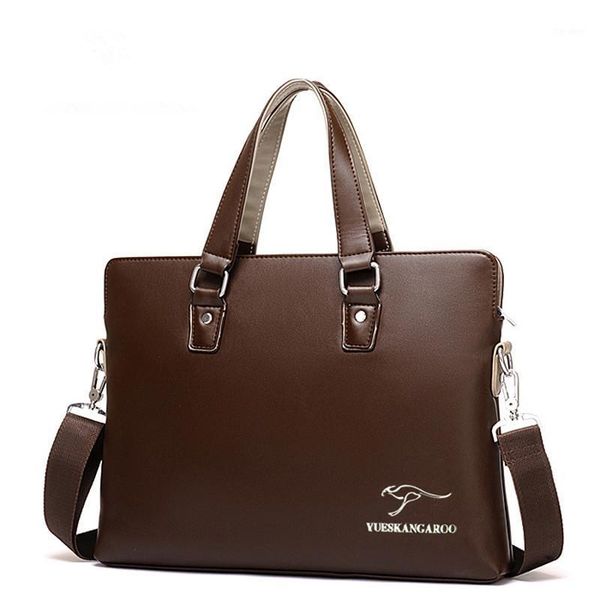 

briefcases casual briefcase business man shoulder leather messenger bags computer laphandbag men's travel handbags1