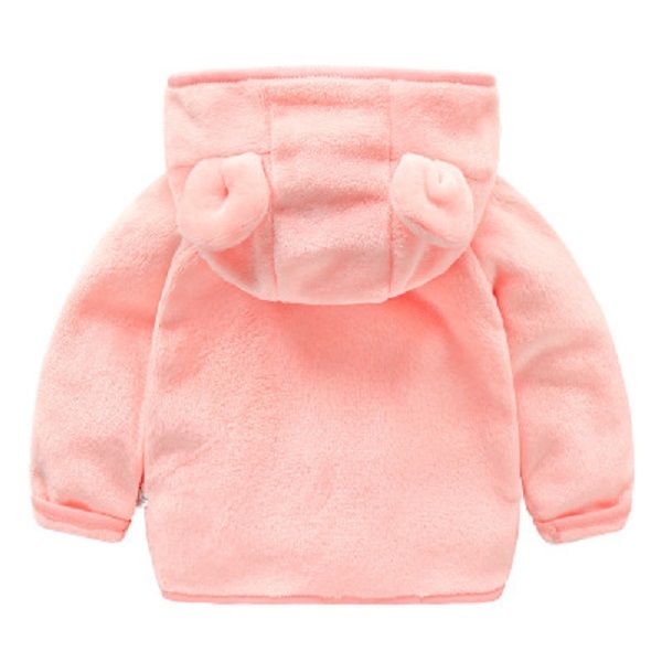 

children's clothing children's 2020 autumn and winter new girls rabbit ear wool sweater winter children's casual jacket, Blue;gray