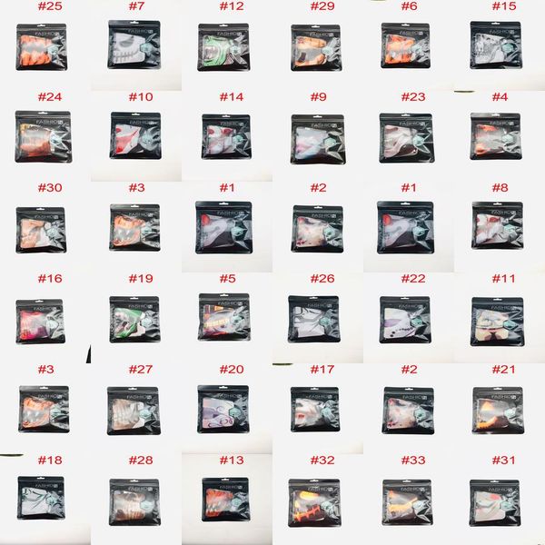 

маски рождество маска черный 3d череп mouth набивные ткани лица покрытие украшение многоразовый бал-маскарад костюм лица для wome wmtlbf