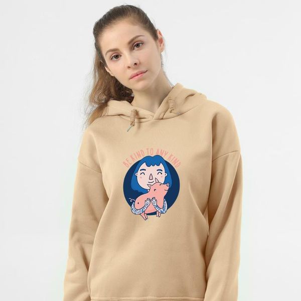 

vegan vegetarian with animals hoodie harajuku winter sweatshirt oversized pullover sweatshirts jumper hoodie vintage streetwear, Black
