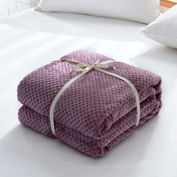 

blankets super soft blanket flannel bedspread mesh portable car travel cover quilt coral fleece furry pet child bedding