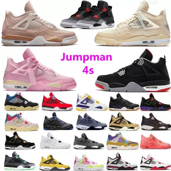 

jumpman 4s basketball shoes 4 infrared pink leopard shimmer sail black cat bred guava ice neon university blue white oreo pure money sports