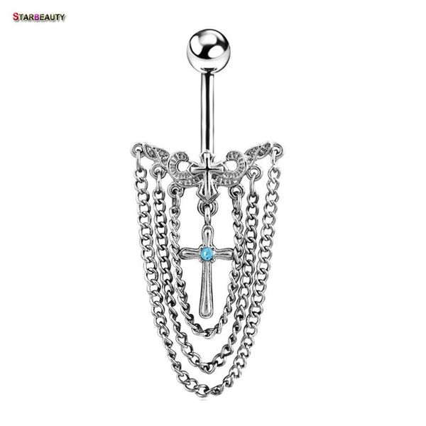 

14g старинные кисточки кристалл пирсинг животик, серебристый пупл пупок кнопка кольца женщин моря бикини биью бижутерии xuping ювелирные изд, Black