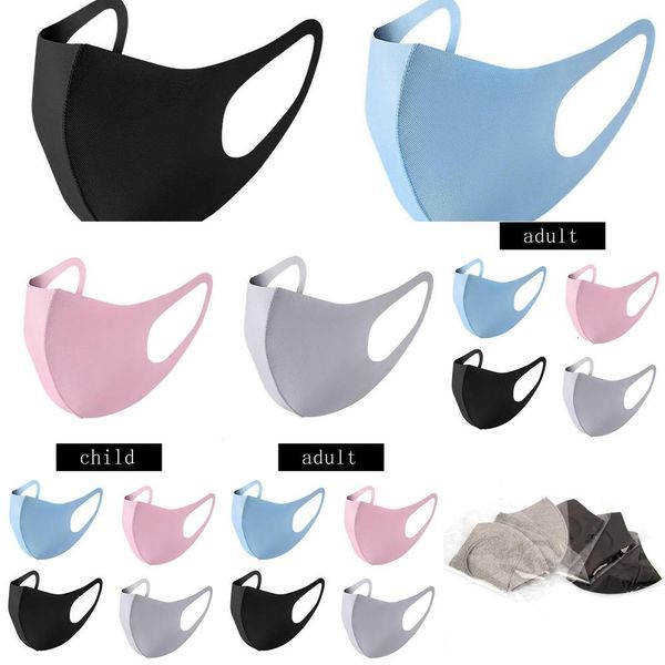 

breathable ice anti-bacterial silk face reusable washable pm2.5 respirator mask cover dustproof masks cotton mouth dust child vjiot