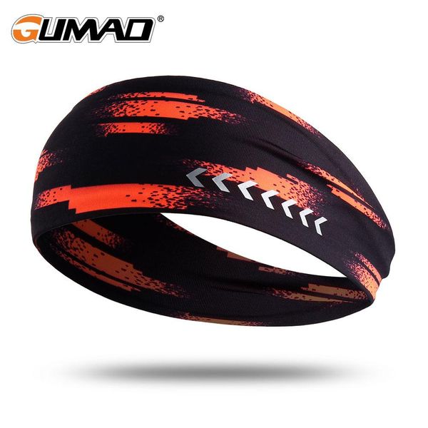 

women men sweatband sport headband running hair sweat bandage fitness yoga gym head band jog cycling reflective bicycle hairband sqczec, Black