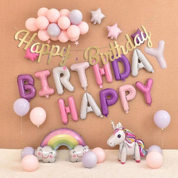 

happy birthday bunting banner gold sliver letters happy birthday garlands string baby shower boy girl birthday party decoration wmtazr