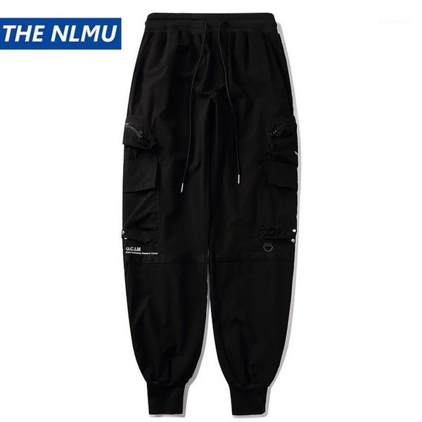 

hip hop black joggers pants men cargo pants streetwear men pockets harem pant 2020 new spring fashion clothing wo1101
