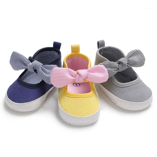 

baby shoes classic canvas bow cotton baby girl shoes first walker fashion stripe cute girl newborn1