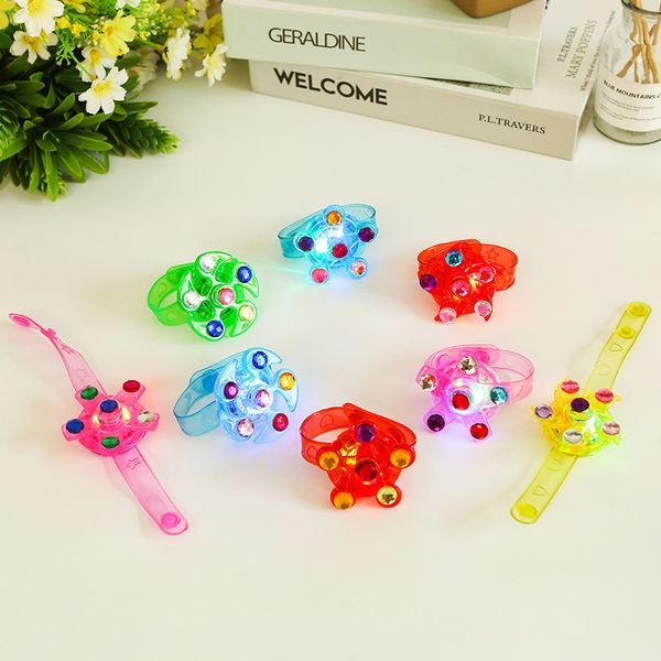 

xmy children cute toys random color led light up spinning bracelets for kids gyro bracelets funny educational toy watch gift