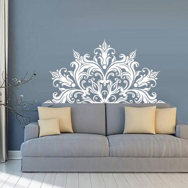 

mural wall sticker waterproof non-toxic mandala half wall sticker decor