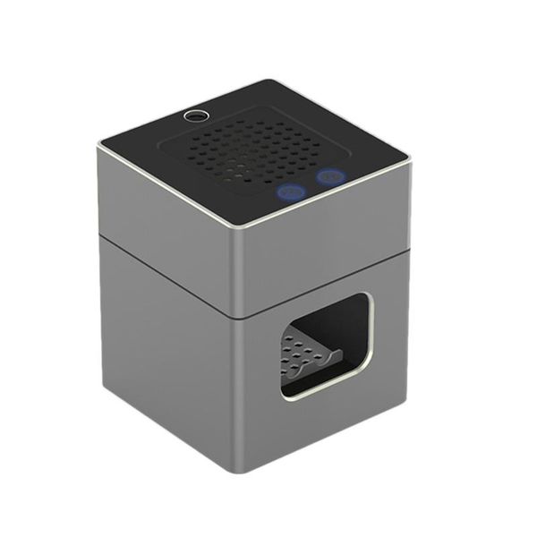 

ashtray mini portable rechargeable smokeless ashtray secondhand smoke air filter purifier home car holder,gray