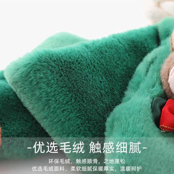 

plush scarf fawn warm neck cute boy baby girl soft in autumn and winter kcpo, Red;brown